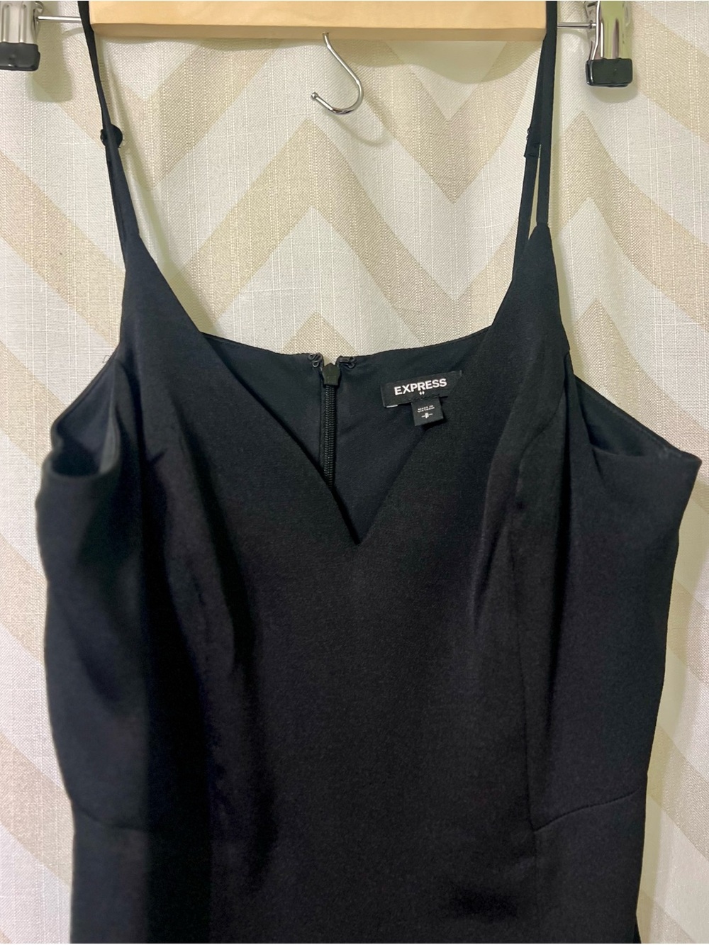 Express Black Spaghetti Strap Midi Dress